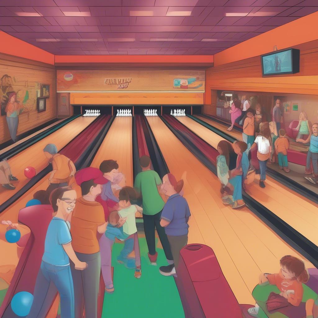 Bowling alley là địa điểm giải trí lý tưởng cho mọi lứa tuổi