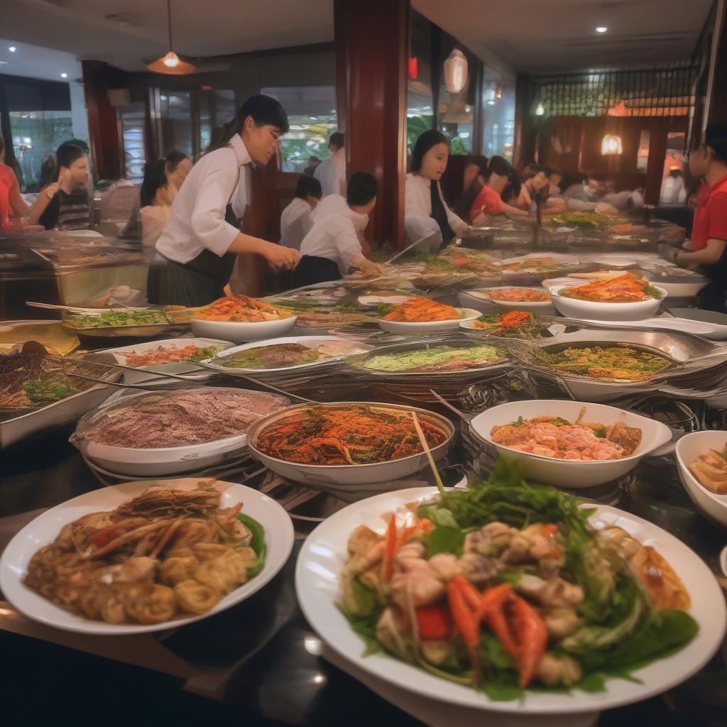 Khám Phá Buffet Đê La Thành: Thiên Đường Ẩm Thực Hà Nội