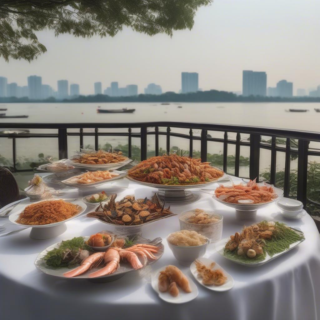 Bay Buffet Seafood Hồ Tây Giá Bao Nhiêu? Khám Phá Thiên Đường Ẩm Thực Trên Cao