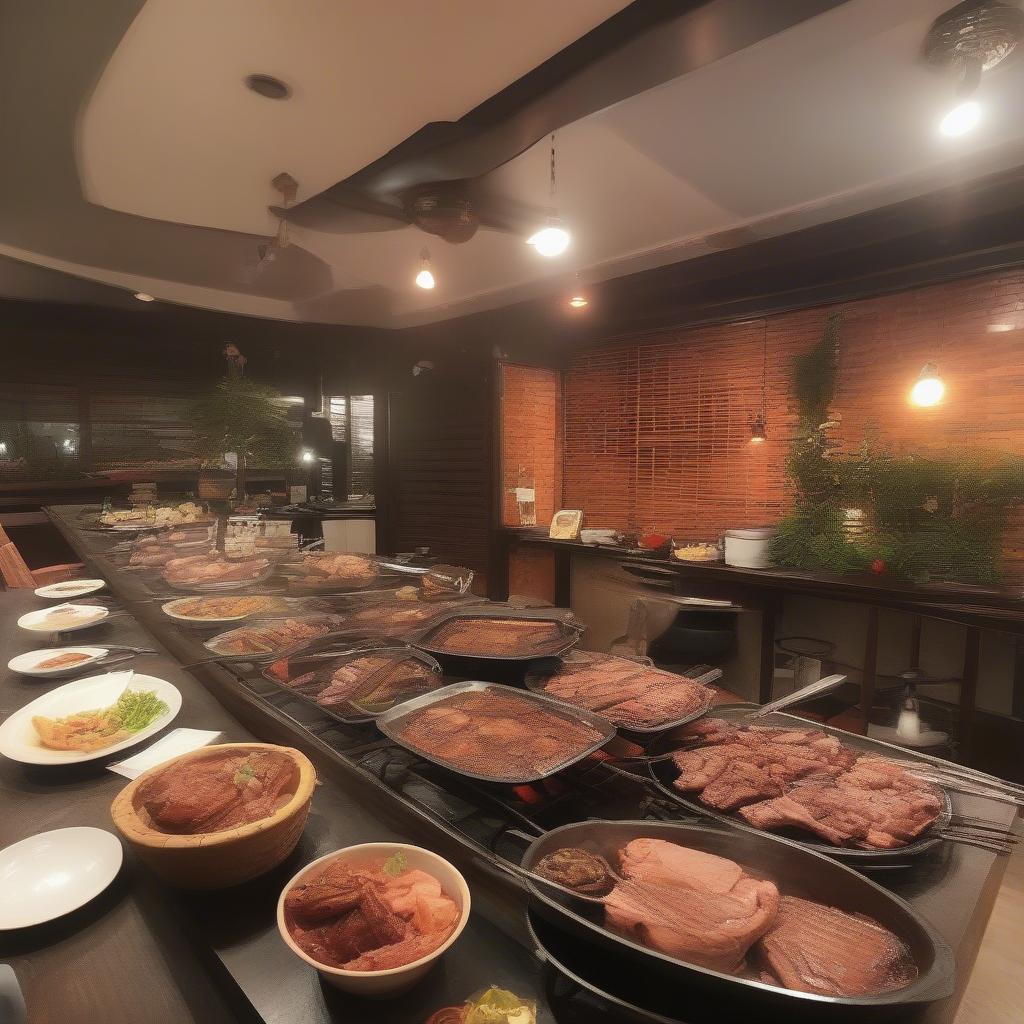 Buffet Nướng Văn Quán Hà Đông: Địa Điểm Lý Tưởng Cho Tín Đồ Ăn Nướng