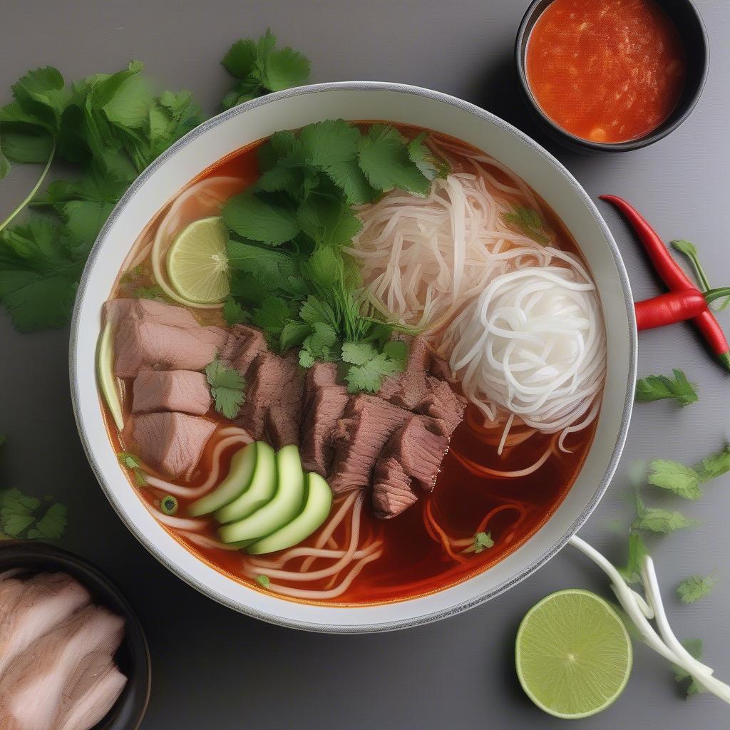 Bún Bò Huế O Hiền Trung Kính: Hương Vị Huế Giữa Lòng Hà Nội