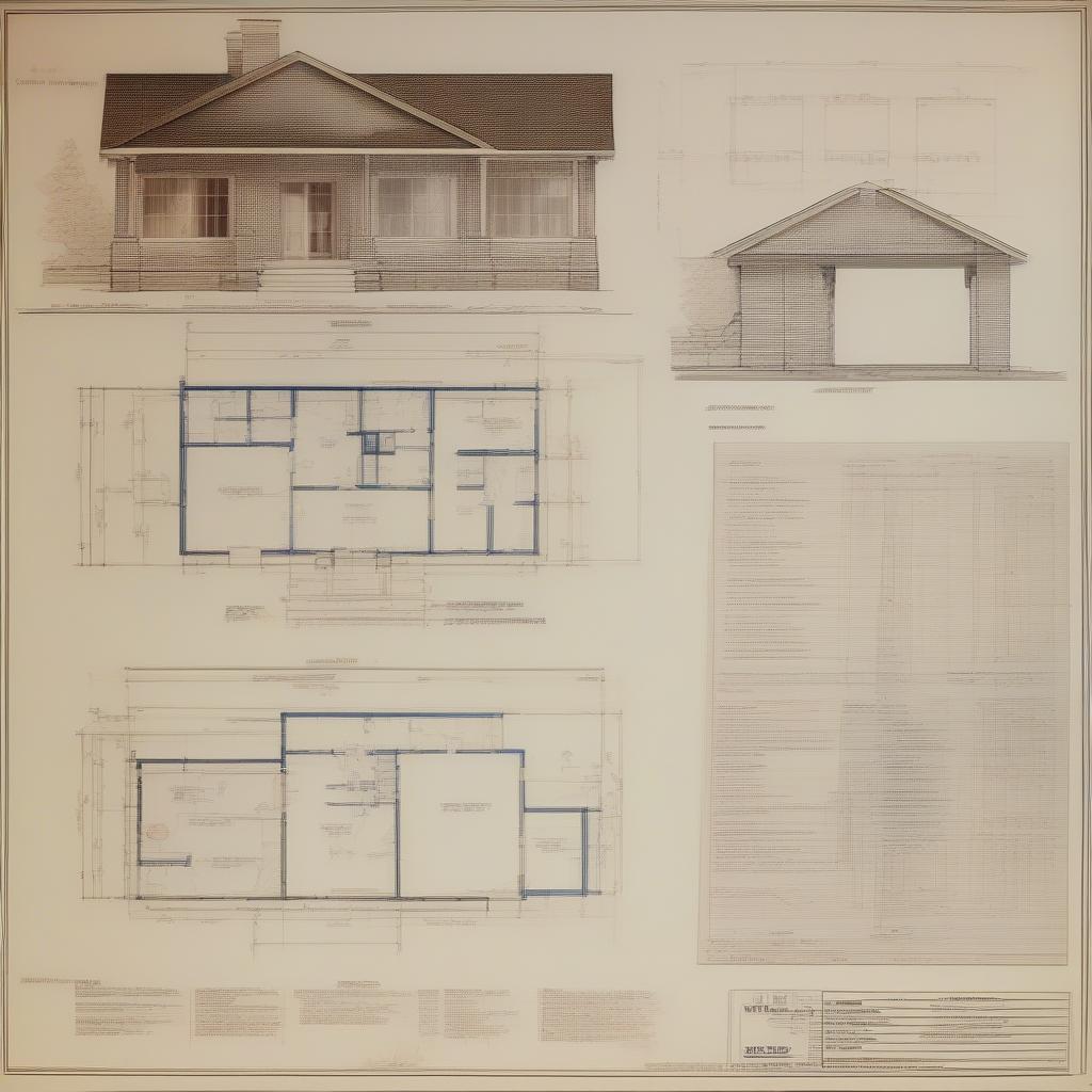 Các loại bản vẽ thiết kế bungalow