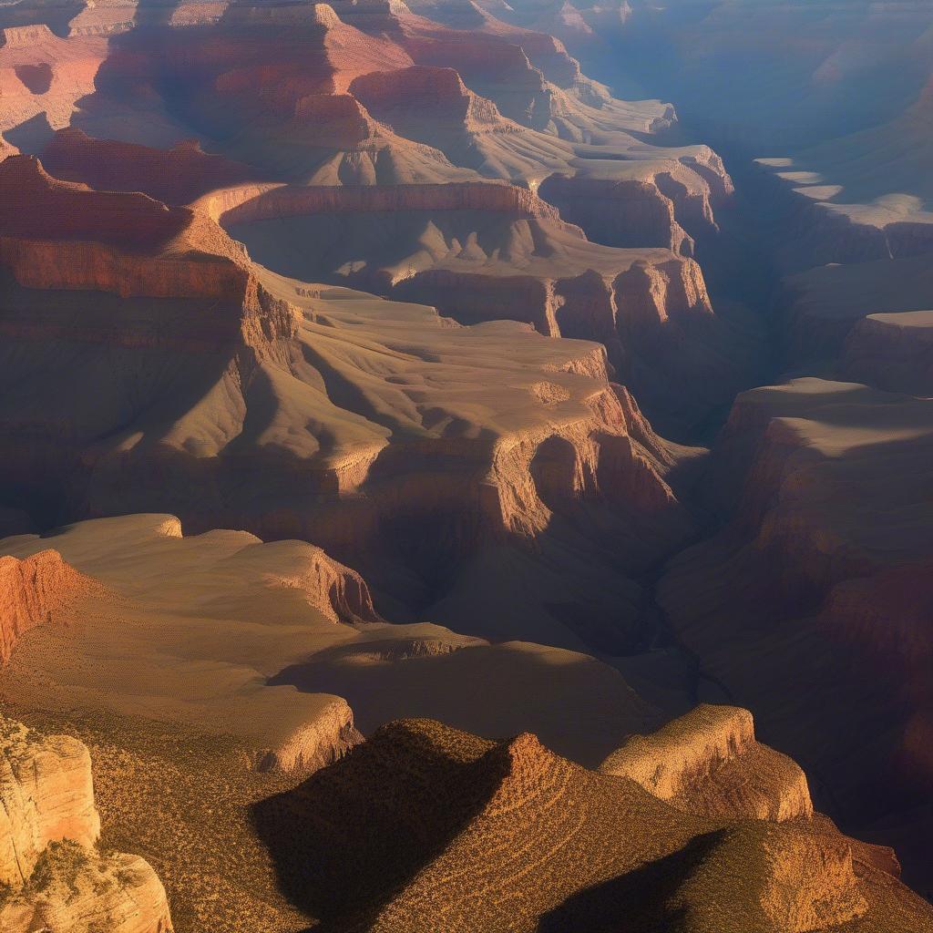 Grand Canyon hùng vĩ lúc hoàng hôn