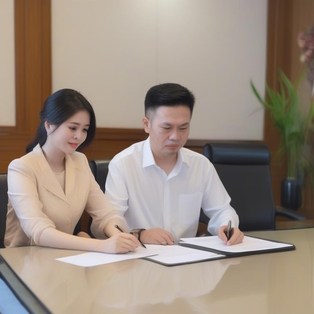 Hưng Dụ Contract Signing