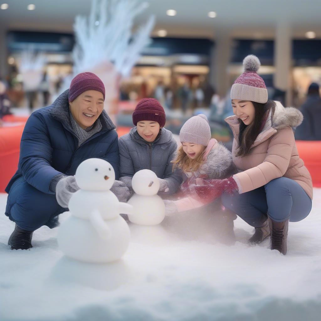 Khu nhà tuyết Aeon Mall gia đình