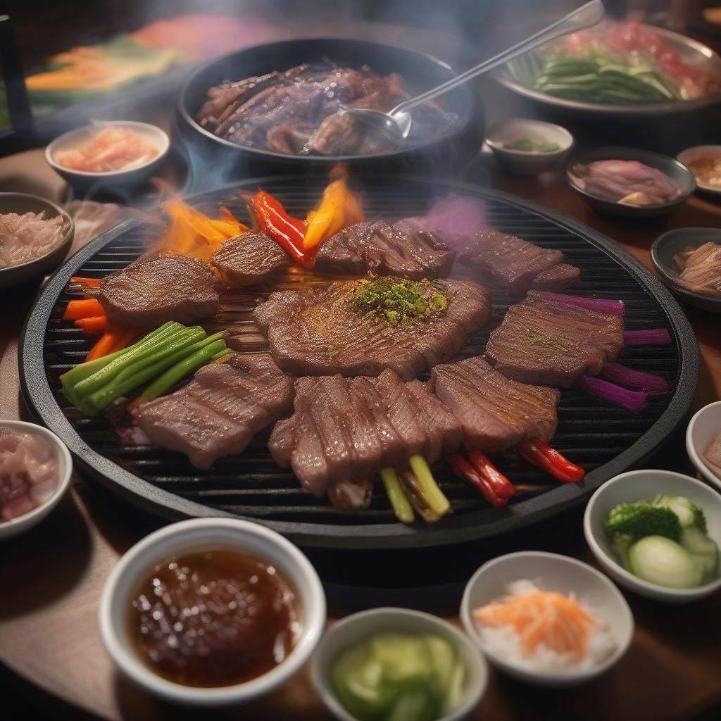 Món ăn hấp dẫn tại King BBQ Hồ Tùng Mậu