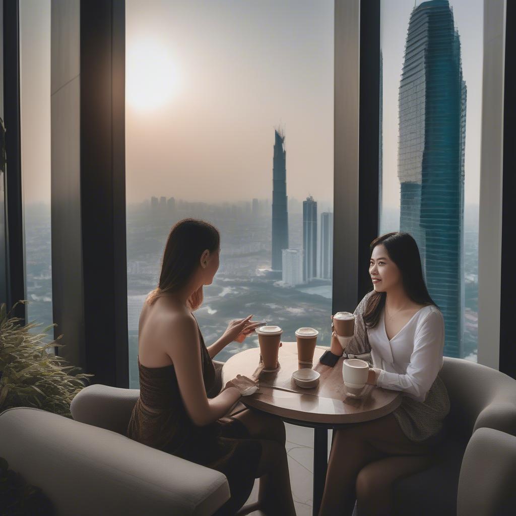 Landmark 81 Cà Phê Ngắm Cảnh Thành Phố