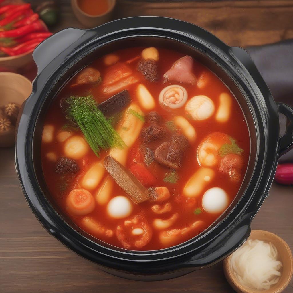 Lẩu tokbokki cay nồng - Món ăn vặt hot nhất mùa đông