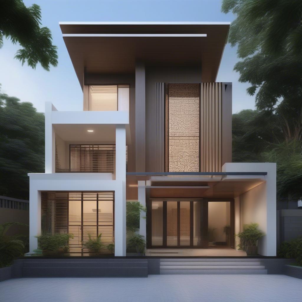 Mẫu Nhà 2 Tầng Mái Thái 100m2: Xu Hướng Thiết Kế & Chi Phí Xây Dựng