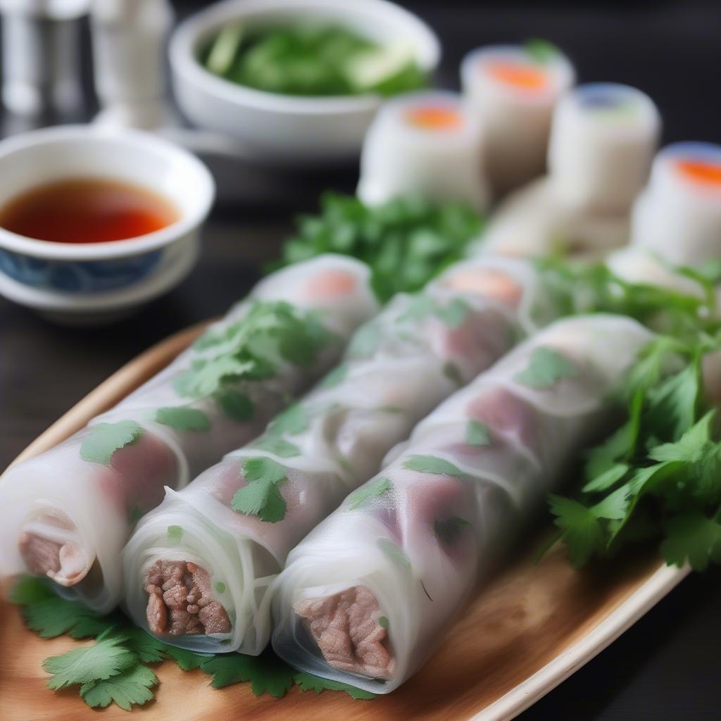 Phở cuốn Hà Nội tươi ngon, hấp dẫn