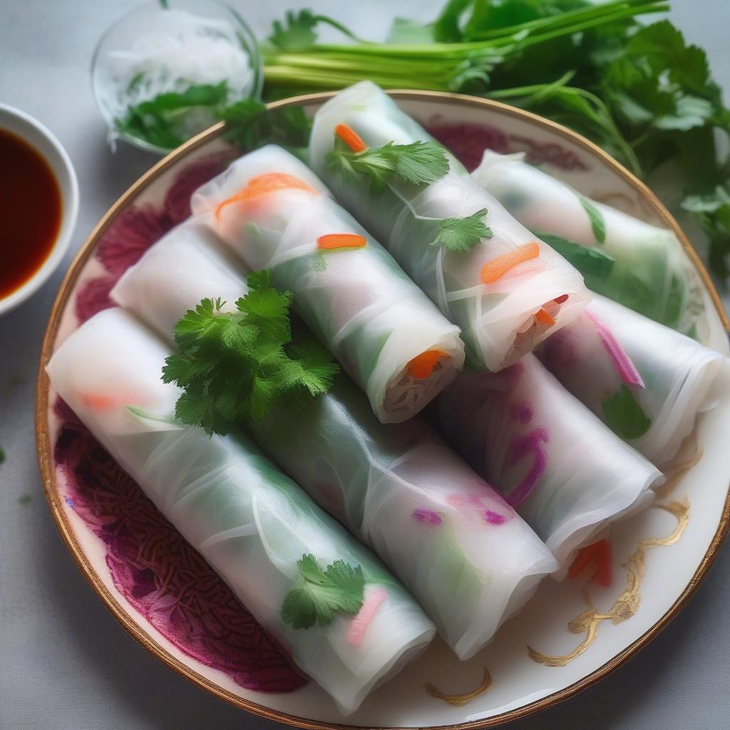 Phở cuốn Hà Nội tươi ngon hấp dẫn