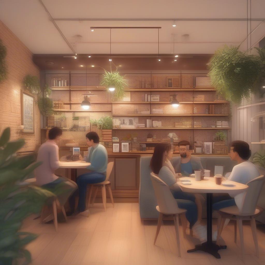 Quán cafe ấm cúng cho Valentine