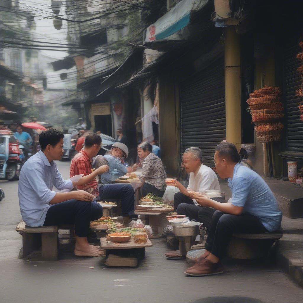 Trải nghiệm ăn vặt phố cổ