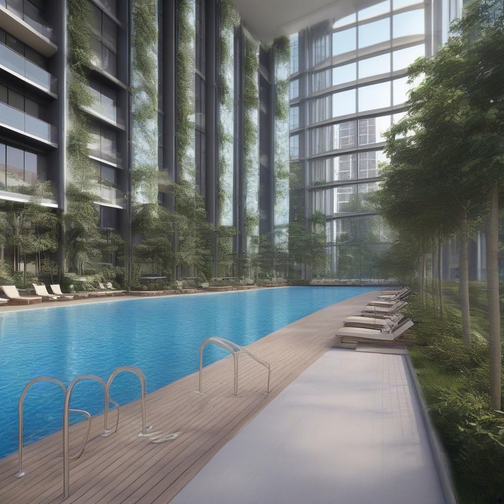 Vinhomes Metropolis Amenities - Swimming Pool and Gym