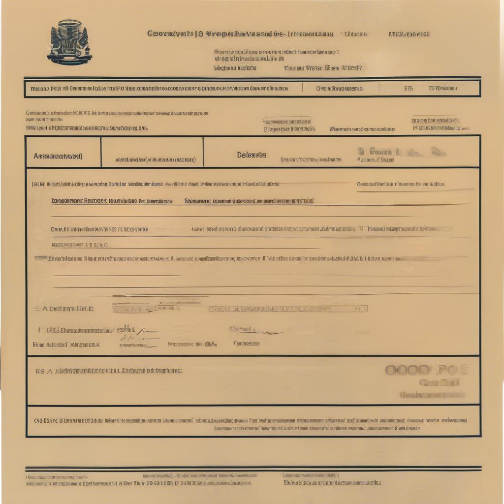 Work Visa Example