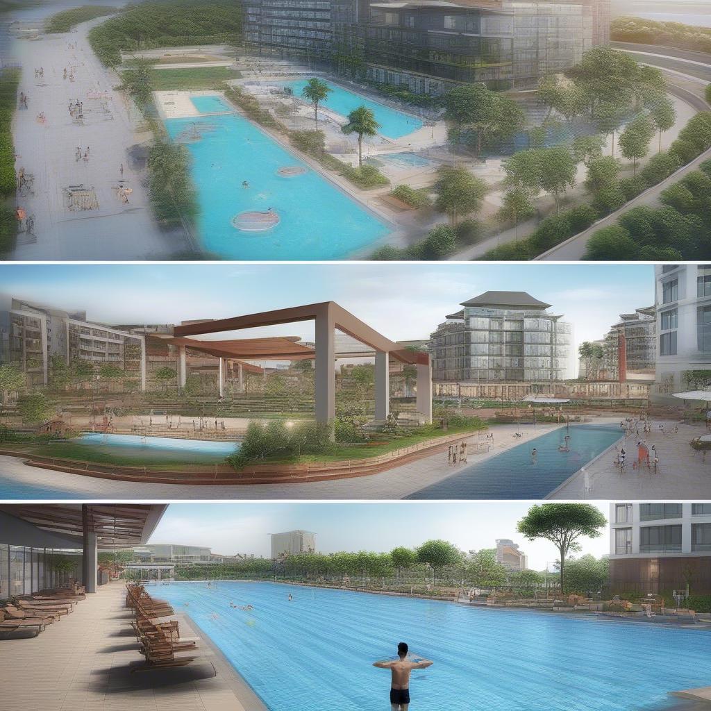 Hình ảnh các tiện ích tại Waterfront City Hải Phòng